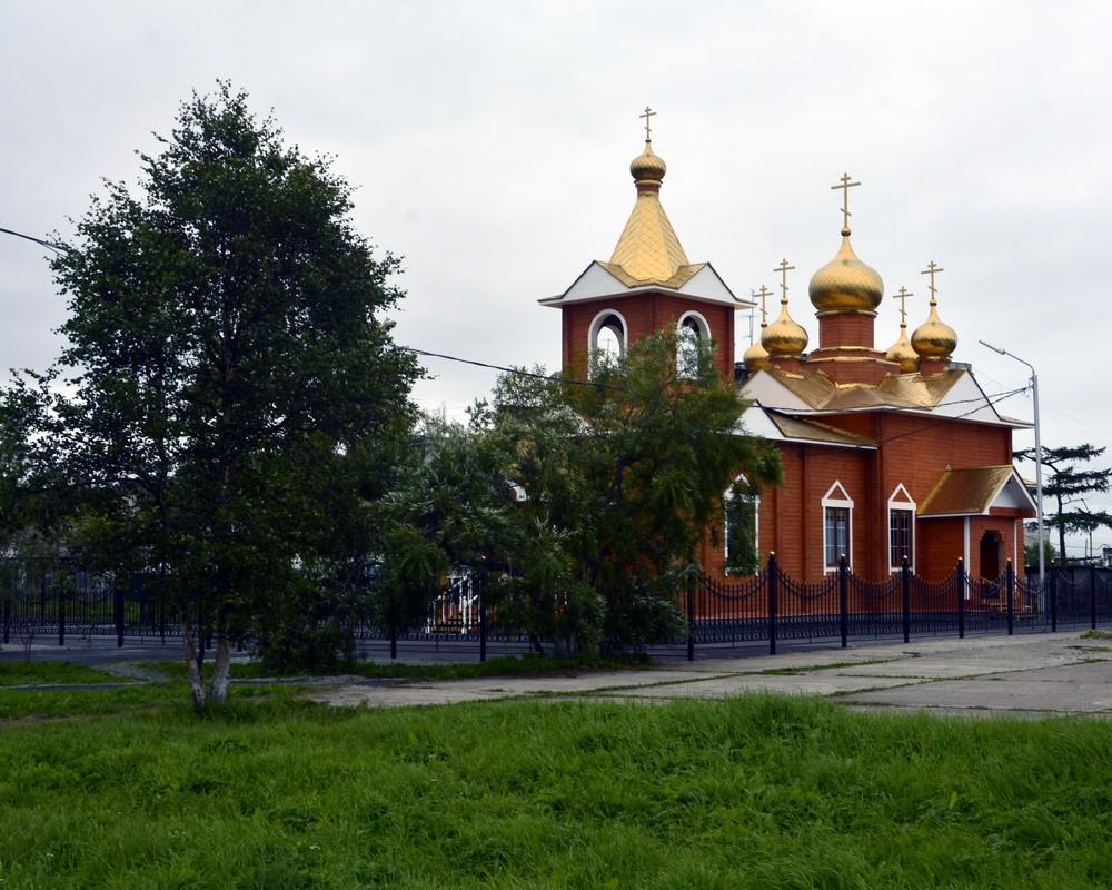 Фото пгт. Посёлок Ола Магаданской области. Ола храм Магадан. П.стекольный Магаданской области храм.